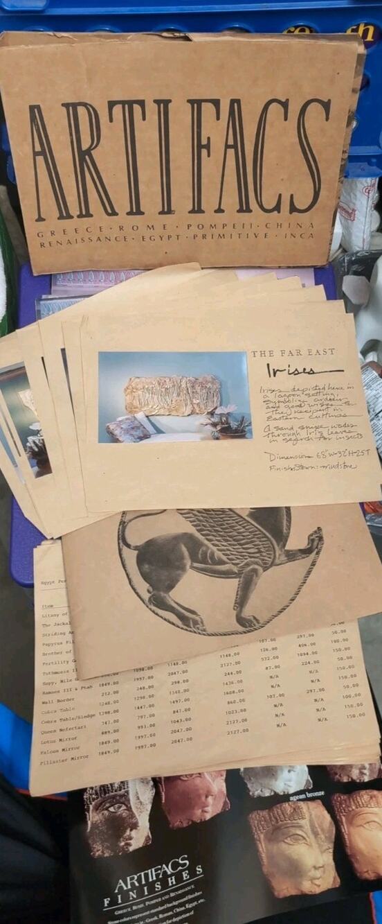 Vintage Artifacts Inc Company Catalog Price List Ephemera Packet Lot Sales Kit